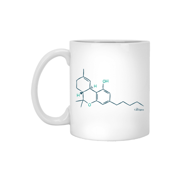 THC Molecule White Mug