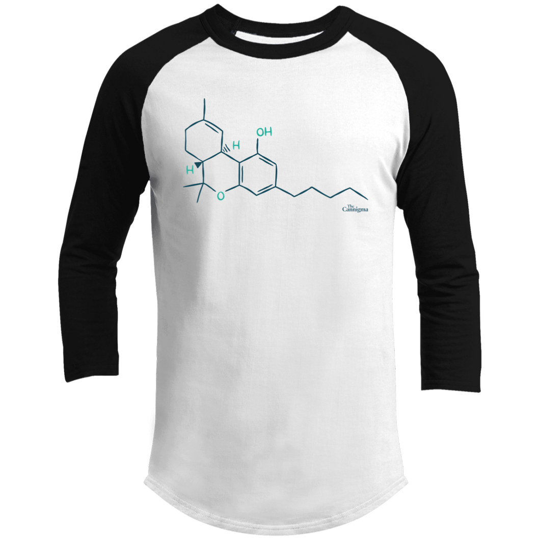 THC Molecule Baseball Shirt