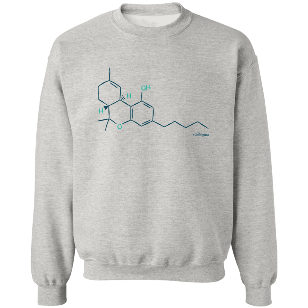 THC Molecule Crewneck Sweatshirt
