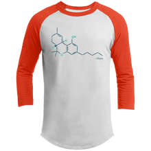 Load image into Gallery viewer, THC Molecule Baseball Shirt
